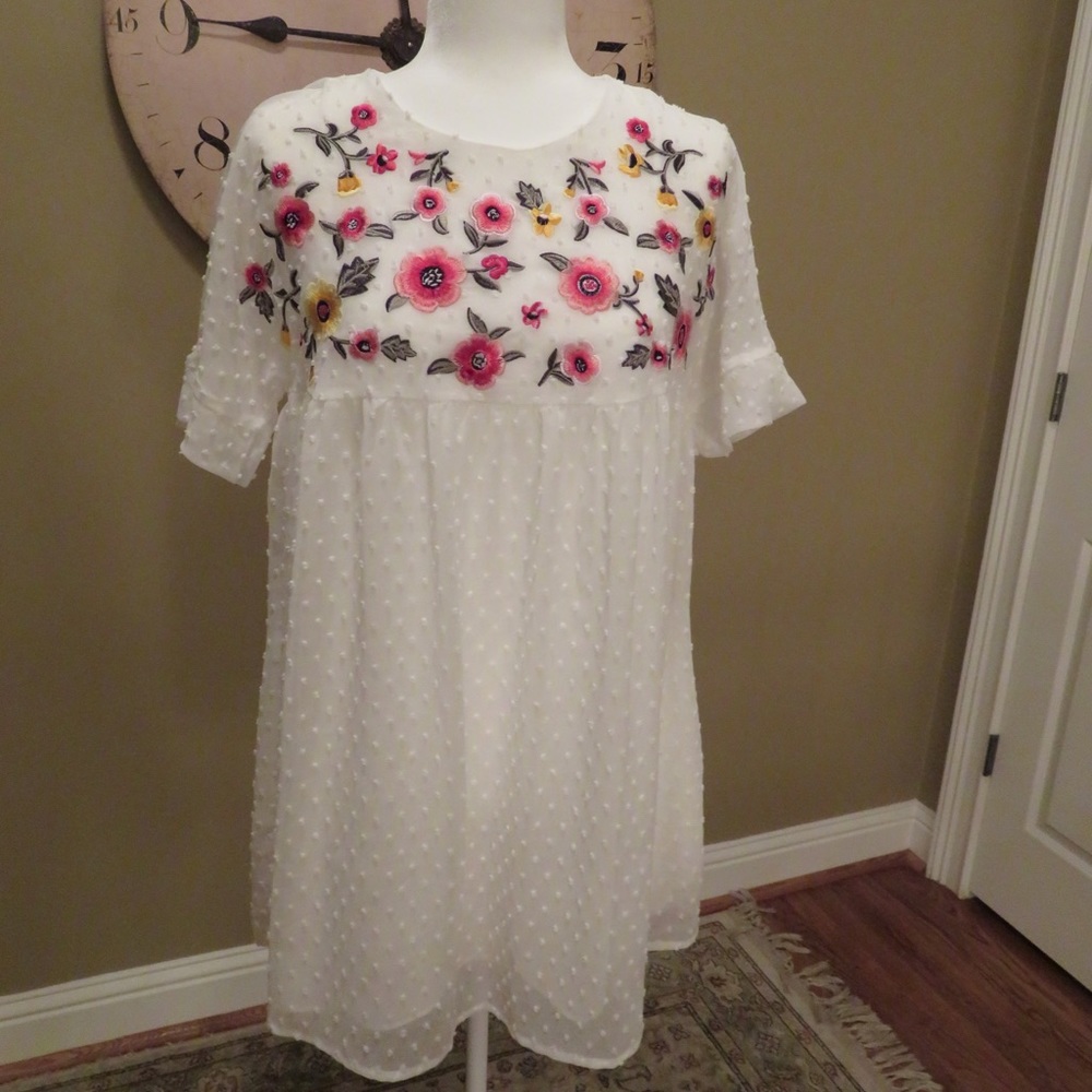 White T-shirt Dress